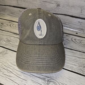 Life is Good Hat Lure Cap Snap Back Fish Fishing Camp Trucker Hat Mesh